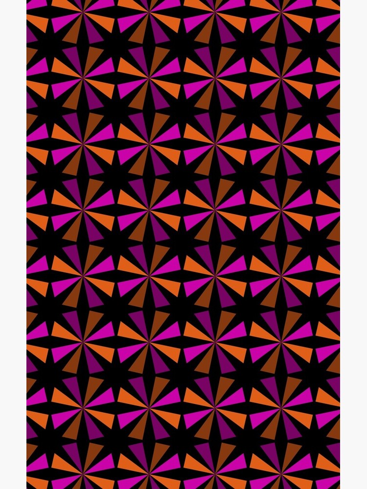 Geometric Pattern: Star: Orange/Pink by redwolfoz