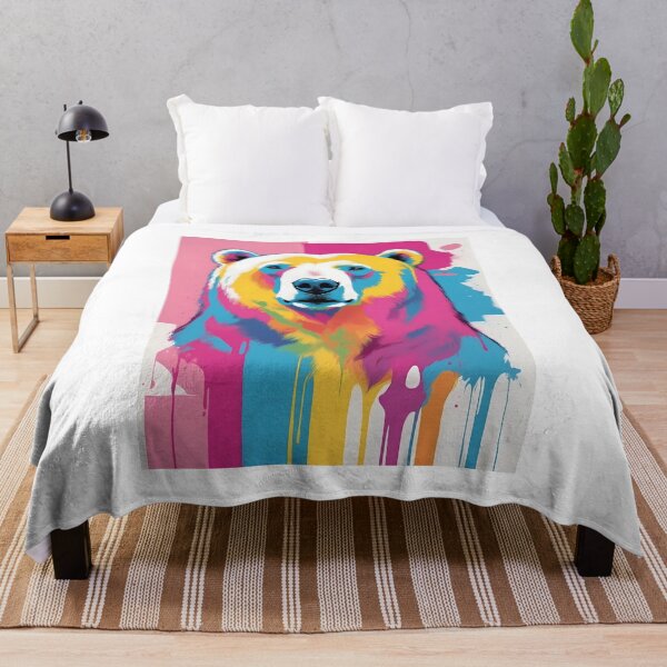 Item preview, Polar bear, design in pop art style designed and sold by CreativeSparkzz.