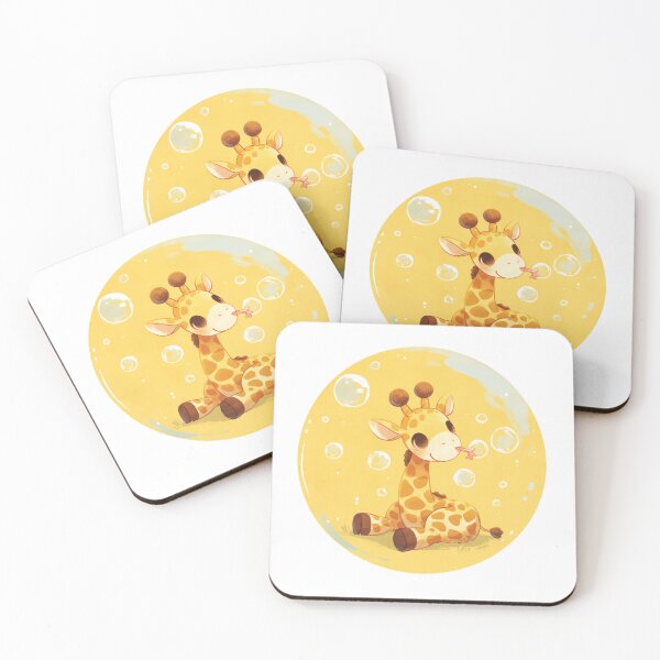 Item preview, Giraffe // Cute Giraffe art // kids // children // Bubbles designed and sold by SMARTKIT  DESIGNAGENCY.