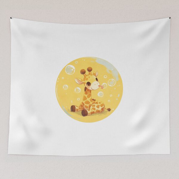 Item preview, Giraffe // Cute Giraffe art // kids // children // Bubbles designed and sold by SMARTKIT  DESIGNAGENCY.