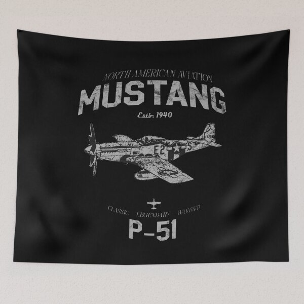 Item preview, P-51 Mustang WWII Army Air Corps Fighter Airplane Classic Vintage Design designed and sold by RealPilotDesign.