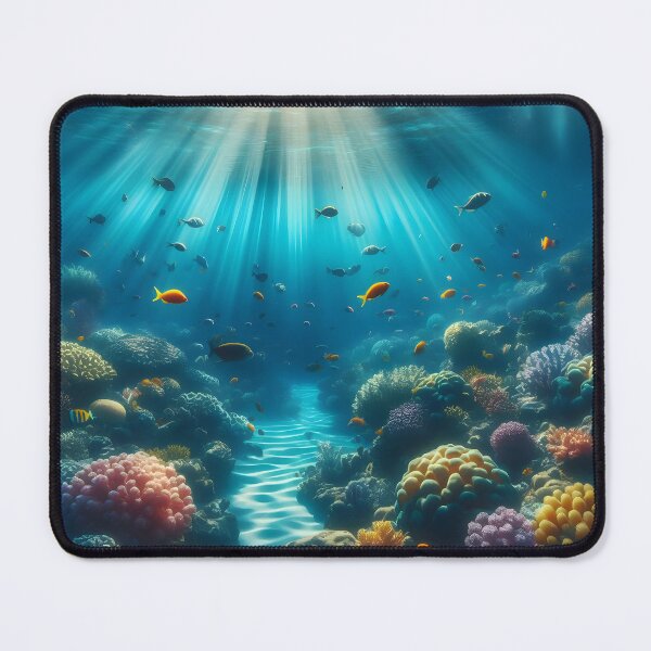 Item preview, Stunning underwater scene with fish & sunbeams - perfect for nature lovers! designed and sold by PandaTShirtShop.