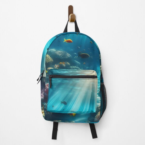 Item preview, Stunning underwater scene with fish & sunbeams - perfect for nature lovers! designed and sold by PandaTShirtShop.