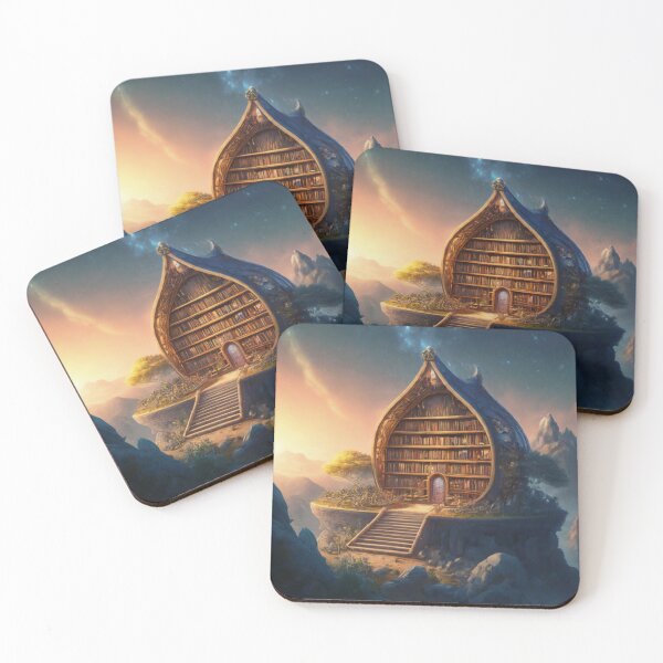 Item preview, The Mountaintop Library designed and sold by BestArtByArvind.