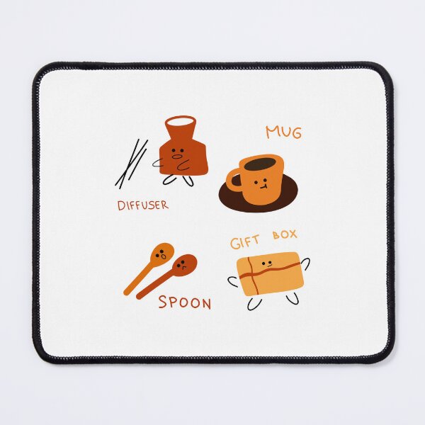 Item preview, Mug, Diffuser, Spoon and Gift Box Set Illustration (Simple and Minimalist Design) designed and sold by RM-Journey.