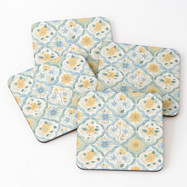 Item preview, Sicilian Tile Floral Pattern Design designed and sold by VoyteksDesigns.