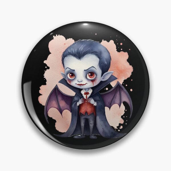 Item preview, Little Horrors - Cute Vampire Boy (Black Variant) designed and sold by Creep-Vault.