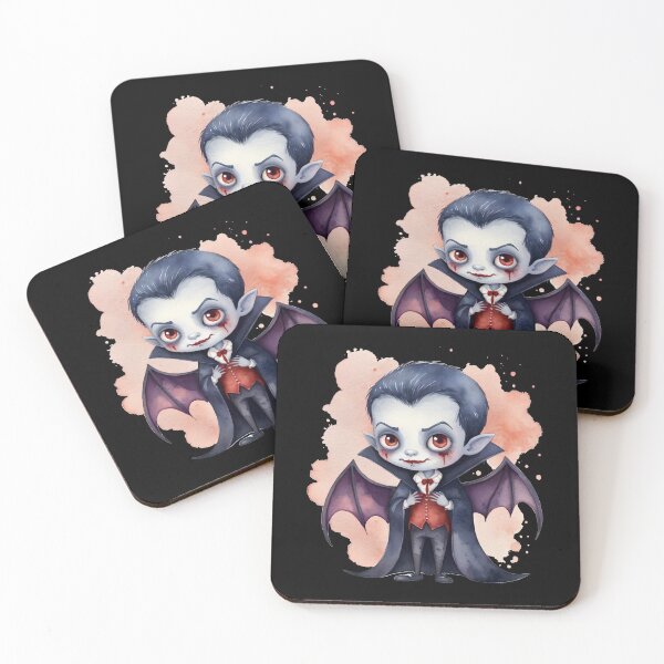 Item preview, Little Horrors - Cute Vampire Boy (Black Variant) designed and sold by Creep-Vault.