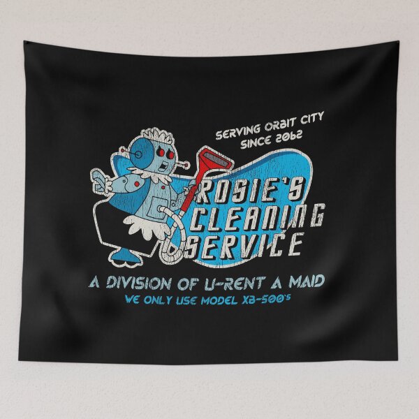 Item preview, Futuristic Cleaning Service Worn Dks designed and sold by Alema Art.