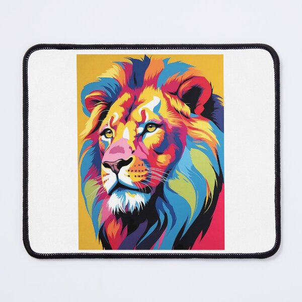 Item preview, Lion, design in pop art style designed and sold by CreativeSparkzz.