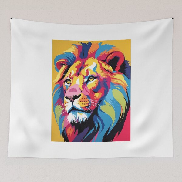 Item preview, Lion, design in pop art style designed and sold by CreativeSparkzz.
