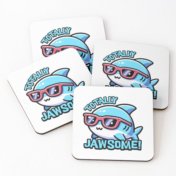 Item preview, Totally Jawsome! Kawaii Cute Shark Pun designed and sold by PMCreative.
