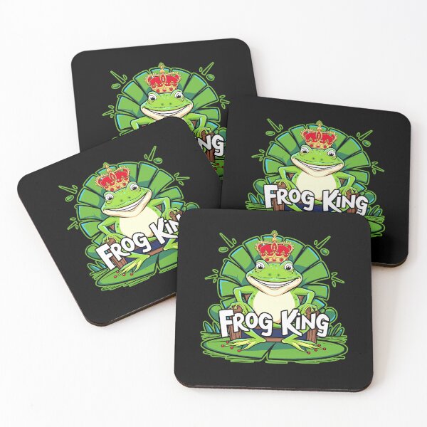 Item preview, Frog King When No One's Around - Whimsical Amphibian Art designed and sold by BNCH44.