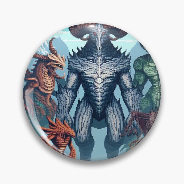 Item preview, Skyrim Titans Pixel Art designed and sold by Jake-Carter0.