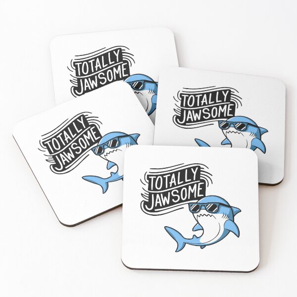 Item preview, Totally Jawsome! Funny Cute Shark Pun designed and sold by PMCreative.