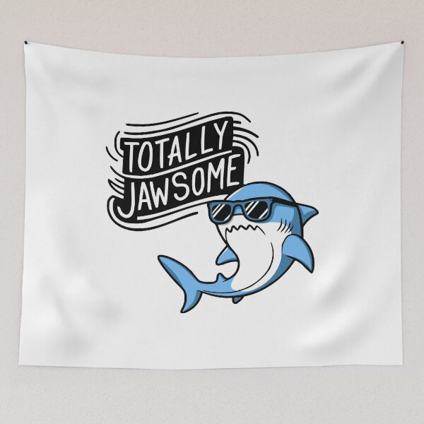 Item preview, Totally Jawsome! Funny Cute Shark Pun designed and sold by PMCreative.