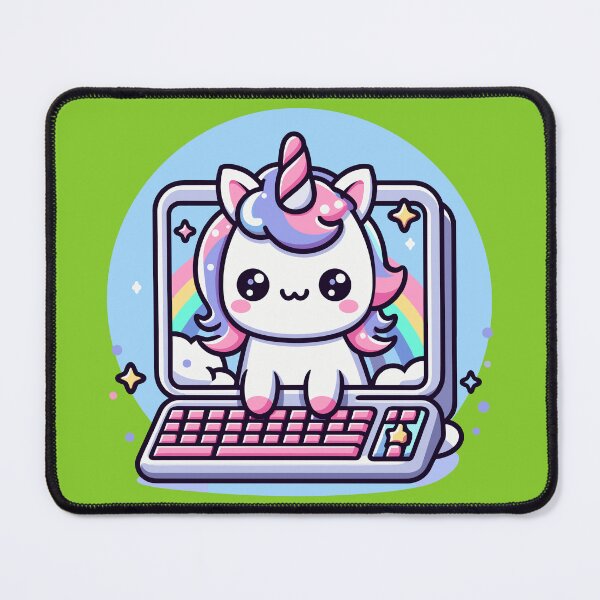 Item preview, Cute Unicorn Emerging from Computer Screen designed and sold by Brudy-R.