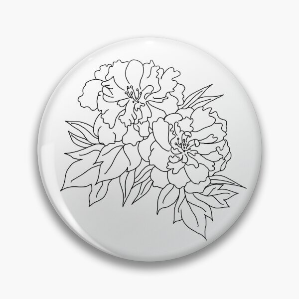Item preview, Peony Flower Sketch  designed and sold by katlinmschultz.
