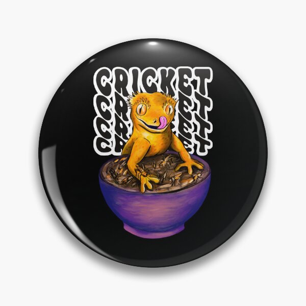 Item preview, Crazy Crested Gecko Got Crickets Dinner designed and sold by BeataY6Art.