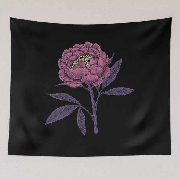Item preview, Peony flower in magenta and purple designed and sold by Katerina Mitkova Kirilova.