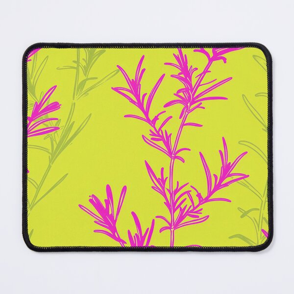 Item preview, Pattern with rosemary flowers in a neon pink designed and sold by Dream scape of Lucy.