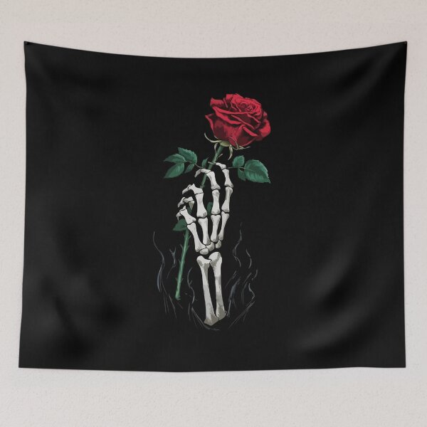 Item preview, Skeletal Hand Holding A Rose designed and sold by LeftImpressed.