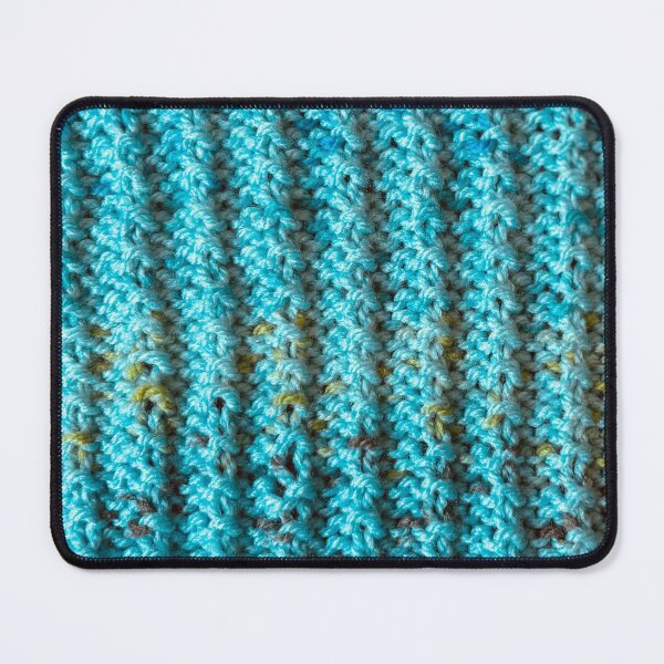 Item preview, reverse broken rib using light blue yarn  designed and sold by thebentknitter.