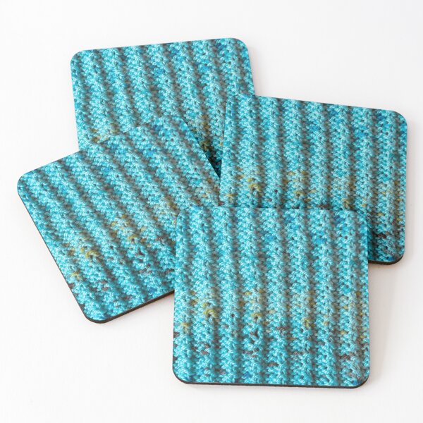 Item preview, reverse broken rib using light blue yarn  designed and sold by thebentknitter.