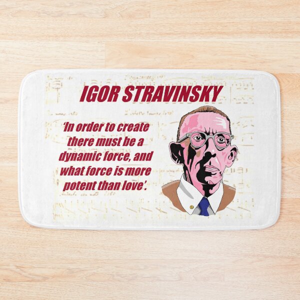 Item preview, Stravinsky Music Quote designed and sold by TheatreOfMusic.