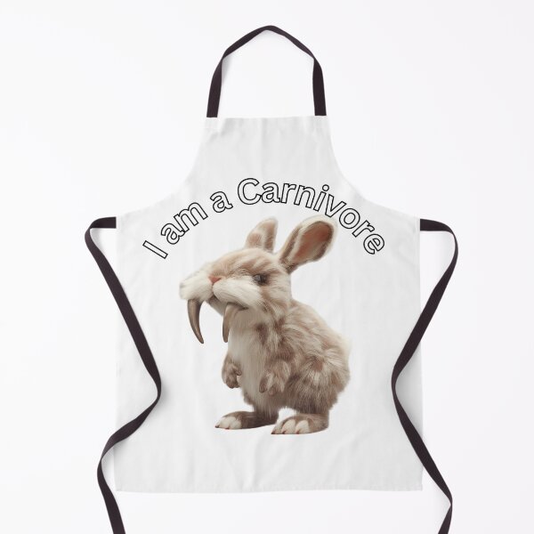 Item preview, carnivore saber tooth rabbit designed and sold by PrintaProverb.