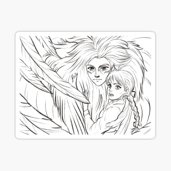 Embrace of the Enchanted: Howl and Sophie Sticker