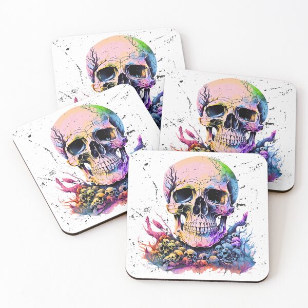 Item preview, Colorful Skull with Small Skulls designed and sold by Art-home12.