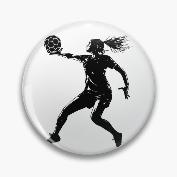 Item preview, Handball Player Girl Hits The Ball designed and sold by Rosaliartbook.
