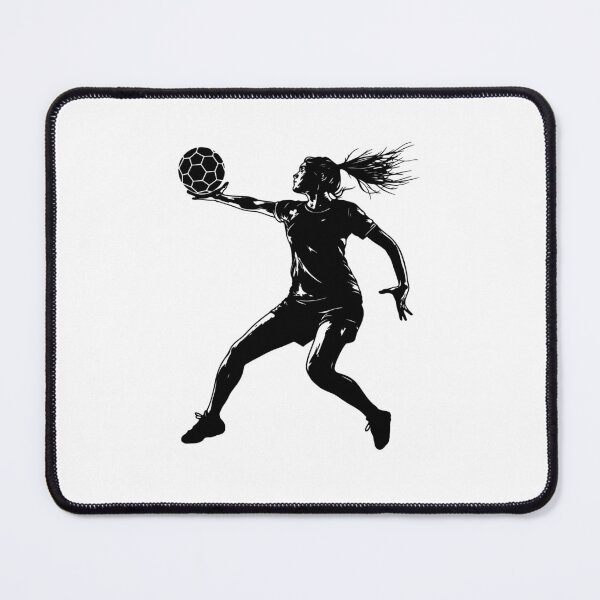 Item preview, Handball Player Girl Hits The Ball designed and sold by Rosaliartbook.