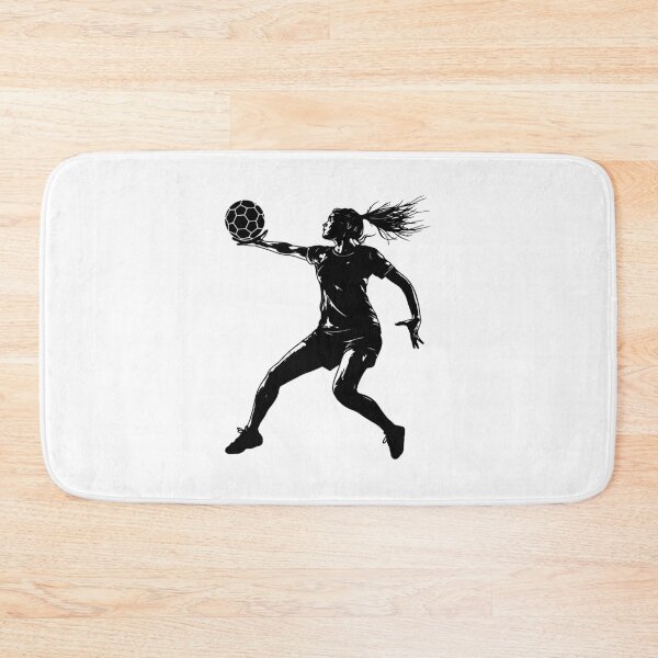 Item preview, Handball Player Girl Hits The Ball designed and sold by Rosaliartbook.