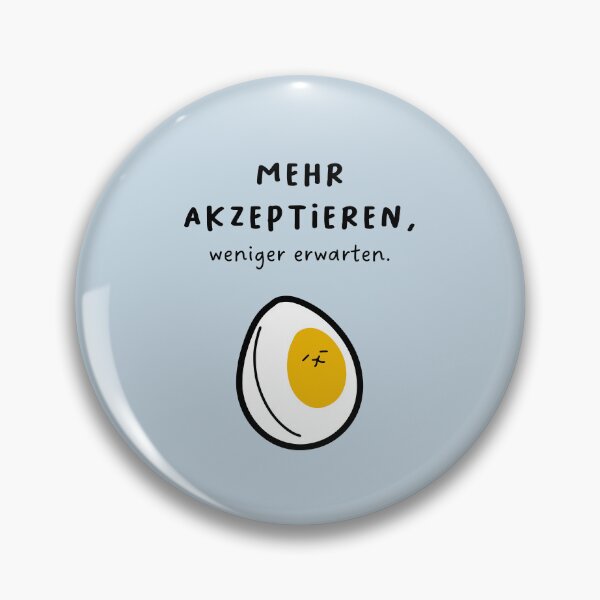 Artikelvorschau, Mehr akzeptieren, weniger erwarten | Niedliche Ei-Illustration entworfen und verkauft von RM-Journey.