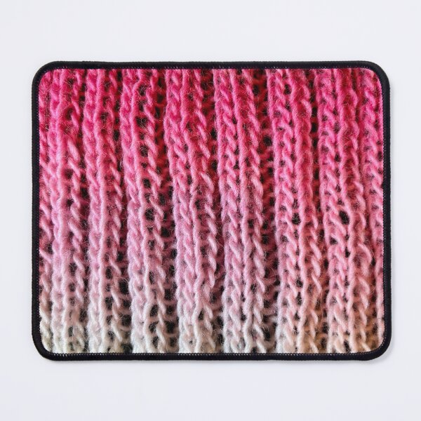 Item preview, Pink, green and white scarf  designed and sold by thebentknitter.