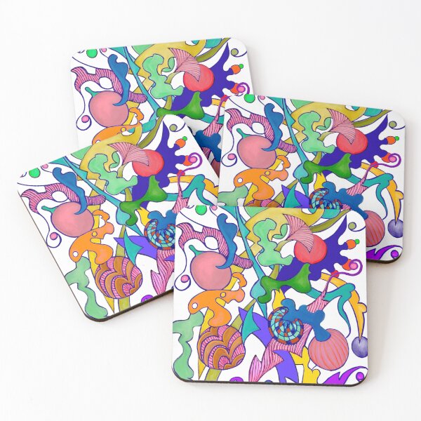 Item preview, Playful abstraction in technicolor  designed and sold by ricoflinn.