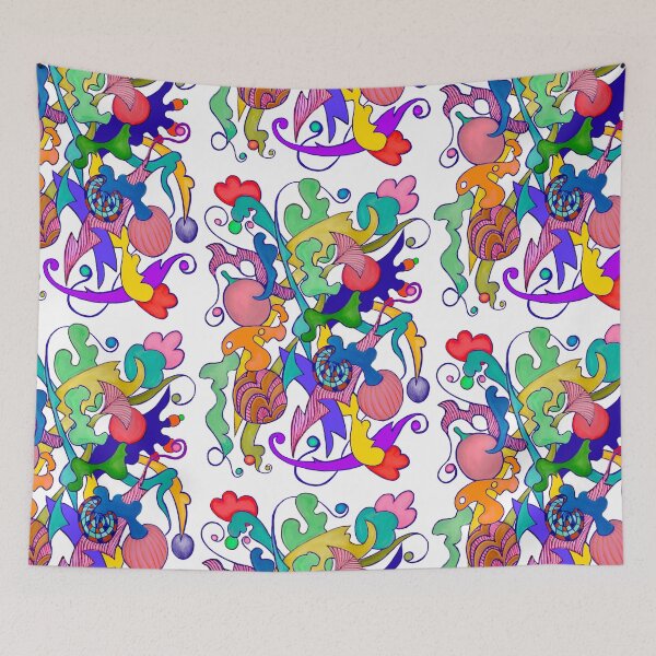 Item preview, Playful abstraction in technicolor  designed and sold by ricoflinn.