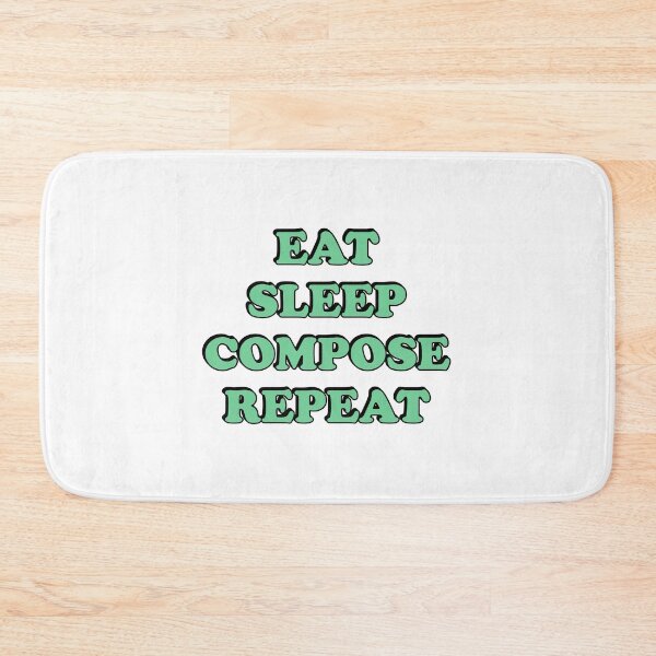 Item preview, Eat Sleep Compose Repeat - Music Composer - classical composers designed and sold by Inspirationmotivation.