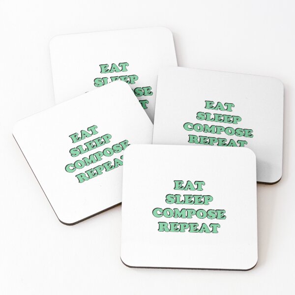 Item preview, Eat Sleep Compose Repeat - Music Composer - classical composers designed and sold by Inspirationmotivation.