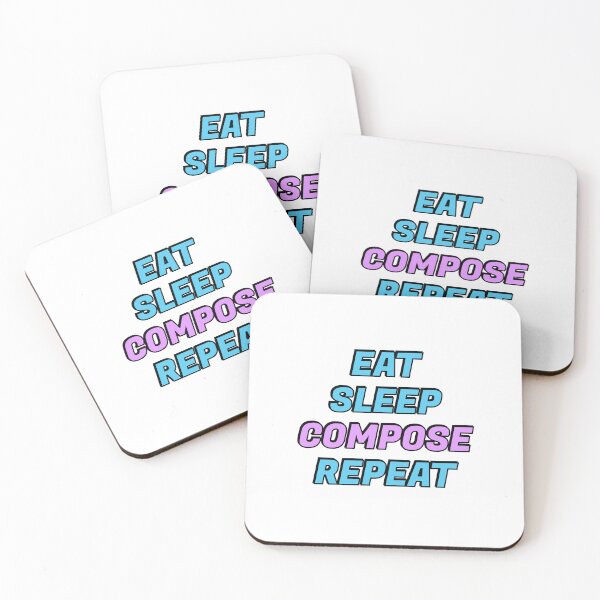 Item preview, Eat Sleep Compose Repeat - classical composers designed and sold by Inspirationmotivation.