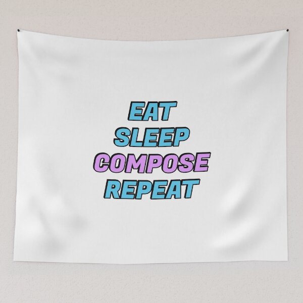 Item preview, Eat Sleep Compose Repeat - classical composers designed and sold by Inspirationmotivation.