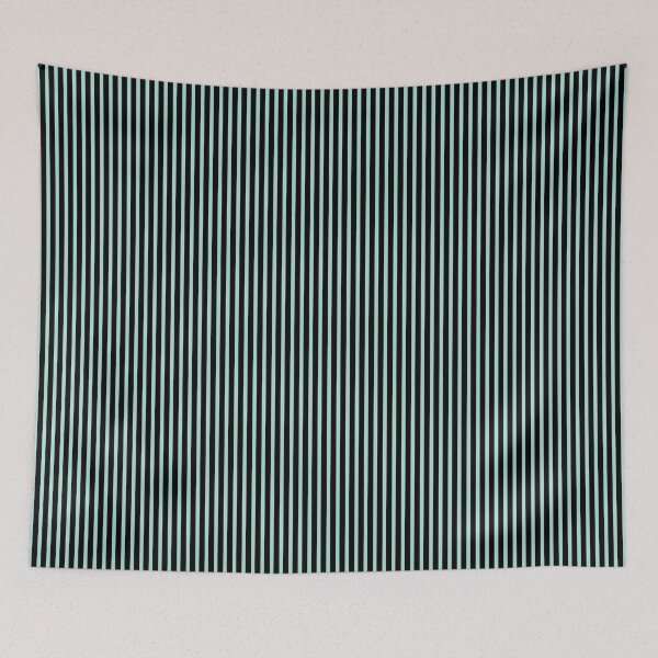 Item preview, Black and Mint Green Vertical Stripes designed and sold by scome.