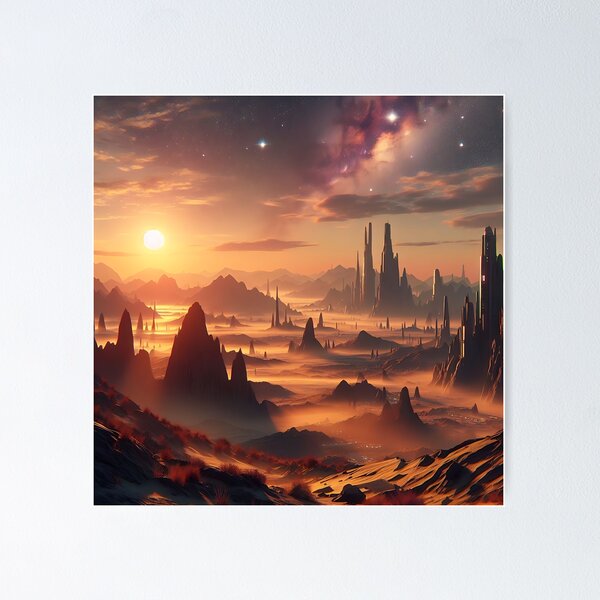 Vista previa del artículo con la obra «Visita Tatooine», diseñado y vendido por ugo-nwk.