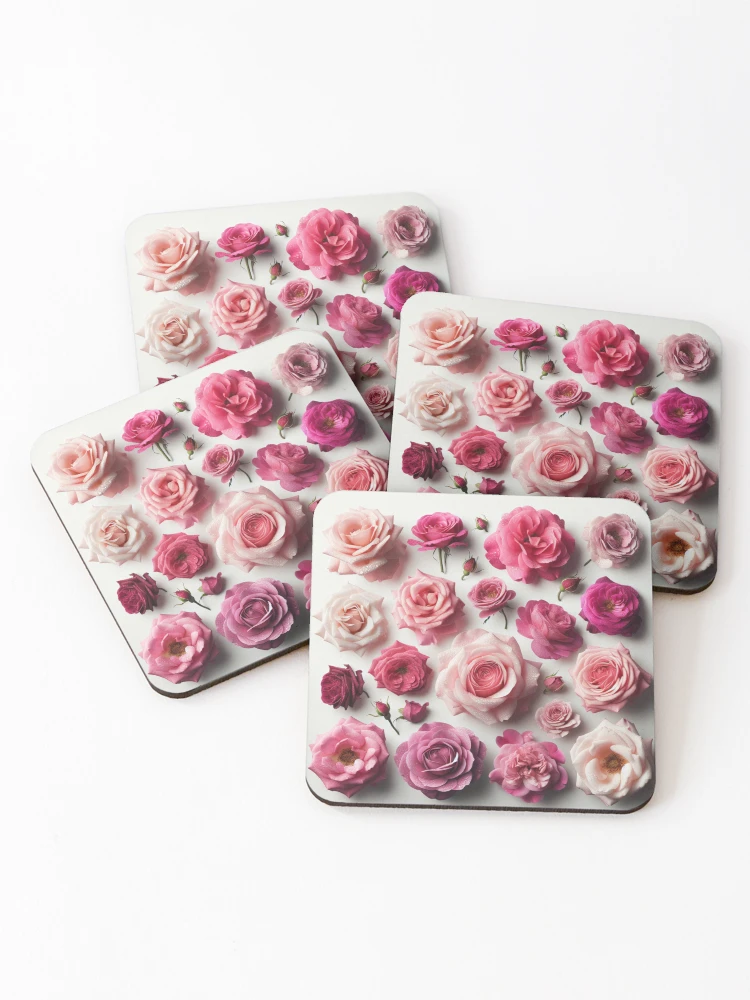 Thumbnail 1 of 5, Coasters (Set of 4), Beautiful Roses designed and sold by GypsyMerch.