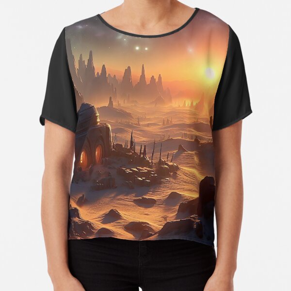 Vista previa del artículo con la obra «Visita Tatooine», diseñado y vendido por ugo-nwk.