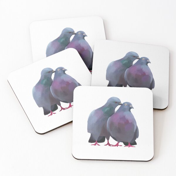 Item preview, love pigeons designed and sold by Depression-Art.