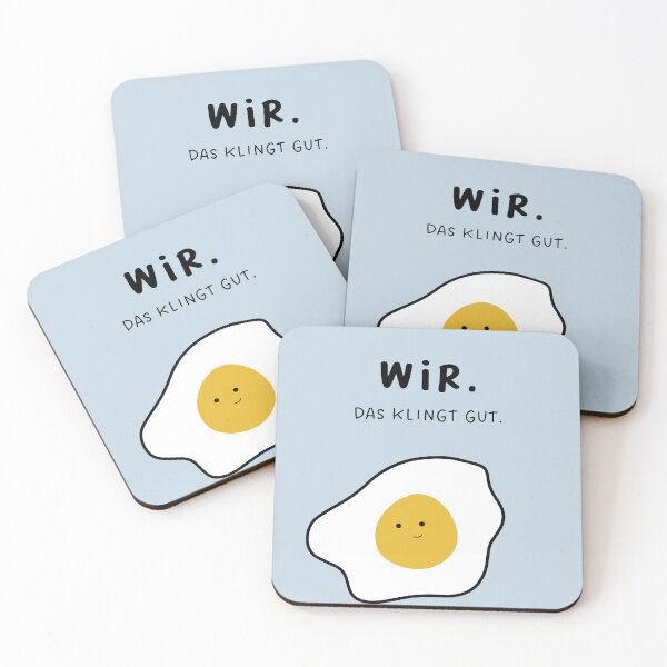 Item preview, WIR. Mir gefällt das Geräusch davon | Cute Egg Illustration designed and sold by RM-Journey.