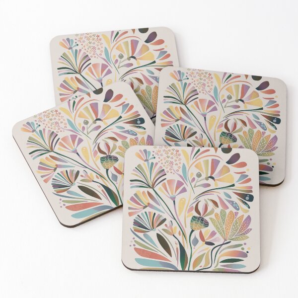 Item preview, Modern Abstract Florals: Artistic Flower and Leaf Patterns designed and sold by NEWDESINGS12.